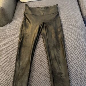 Spanx Faux Leather Leggings, Black, Size M